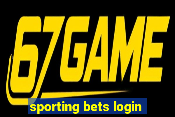 sporting bets login